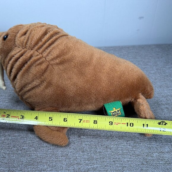 Wild Republic Saint Louis Zoo Walrus Stuffed Animal Plush Brown - Picture 11 of 12